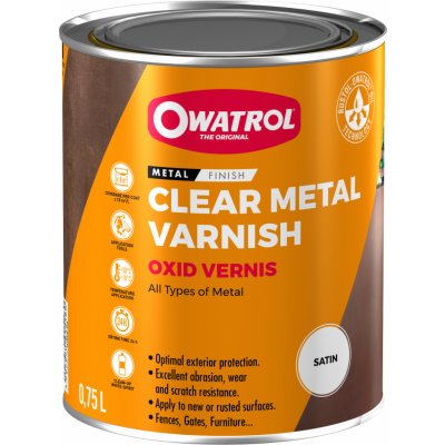 OWATROL OXID VERNIS - čirý UV odolný lak na kov - 2,5 l – Hledejceny.cz