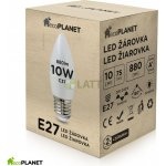Berge LED žárovka EcoPlanet E27 10W svíčka 880Lm teplá bílá – Zboží Mobilmania