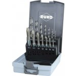 RUKO 245048RO sada strojních závitníků 14dílná metrický M3, M4, M5, M6, M8, M10, M12 pravotočivý DIN 371, DIN 376 HSS 1 – Hledejceny.cz