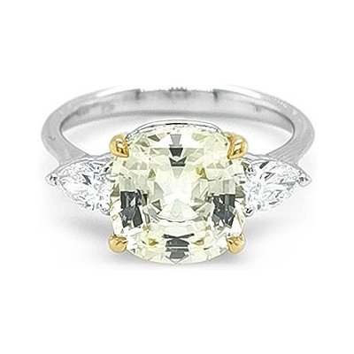 Beny Jewellery zlatý se Žlutým Safírem a diamanty KBS0260