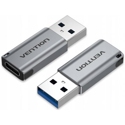 Vention USB 3.0 (M) to USB-C (F) OTG Adapter Gray Aluminum Alloy Type CDPH0 – Zbozi.Blesk.cz