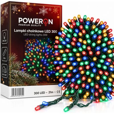 Vánoční osvětlení na stromeček POWERON pro vnitřní použití, 21 m, 201-300 světýlek – Hledejceny.cz