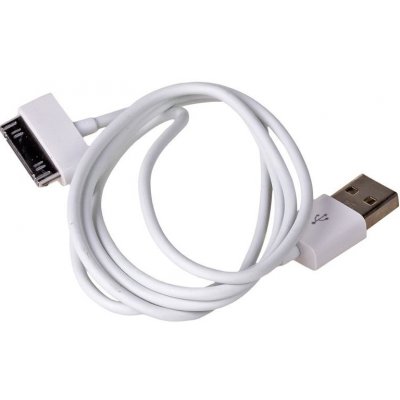 Akyga kabel USB-Apple 30-pin 1.0m/bílá | Zboží Auto