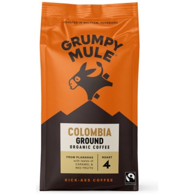 Grumpy Mule BIO Colombia SCA 84+ mletá káva Arabica 200 g – Hledejceny.cz