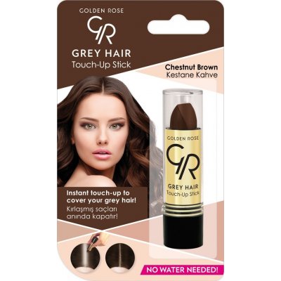 Golden Rose Gray Hair Touch Up Stick barvící korektor na odrostlé a šedivé vlasy 07 Chestnut Brown 5,2 g – Zbozi.Blesk.cz
