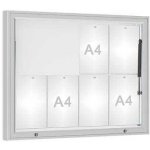 PROCITY Venkovní vitrína model 1000 8 x A4, plexi, elox | Zboží Auto