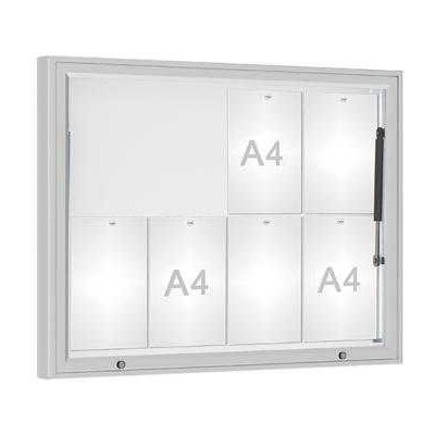 PROCITY Venkovní vitrína model 1000 8 x A4, plexi, elox | Zboží Auto