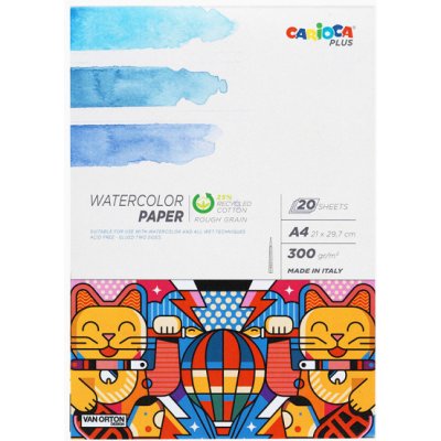 Carioca Plus akvarelový papír A4 20 listů – Zboží Dáma