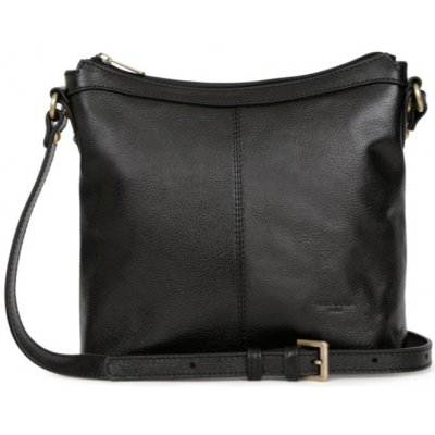 Hexagona kožená crossbody kabelka černá 113032-0100-noir