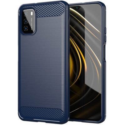 Pouzdro IZMAEL Carbon Bush TPU Xiaomi Poco M3 Xiaomi Poco M3 modré – Zbozi.Blesk.cz