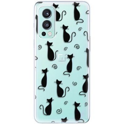 Pouzdro iSaprio - Cat pattern 05 OnePlus Nord 2 5G černé – Zbozi.Blesk.cz