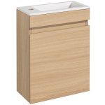 Naturel Koupelnová skříňka s umyvadlem Verona 40x53,2x22 cm světlé dřevo VERONA40SD – Zbozi.Blesk.cz