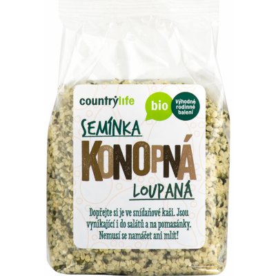 Country Life Bio konopná semínka loupaná 250 g – Zbozi.Blesk.cz