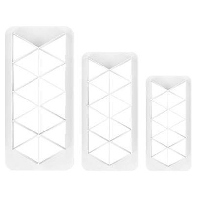 Sada vykrajovátek 3kusy Geometric - trojúhelníky PME – Sleviste.cz