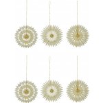 House Doctor Papírové ozdoby Stelle Off White Ø 10,5 cm – set 6 ks, krémová barva, papír – Hledejceny.cz