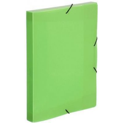 Viquel Desky s gumičkou Coolbox, transparentní zelená, PP, 30 mm, A4, VIQUEL 021373-09 421399