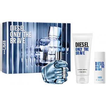 Diesel Only the Brave EDT 75 ml + sprchový gel 100 ml + sprchový gel 50 ml dárková sada