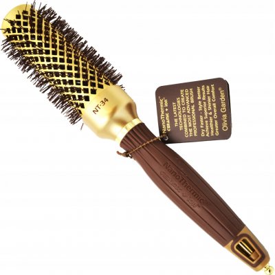 Olivia Garden Expert BlowOut Shine Gold kartáč na vlasy 35 mm – Zboží Dáma