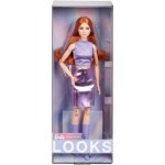 Mattel Barbie Looks rusovláska ve fialovém outfitu – Zboží Dáma