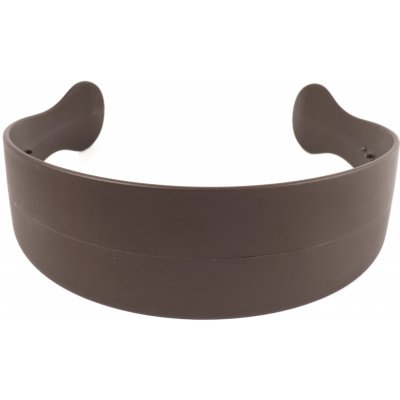 Široká plastová čelenka na vlasy tmavě hnědá – Zbozi.Blesk.cz