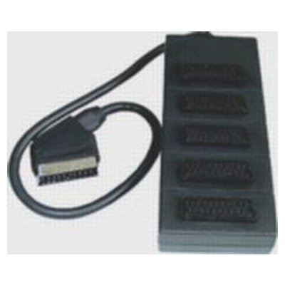 PremiumCord kjsa-06 adapter SCART- 5x SCART 0,5m – Zboží Mobilmania