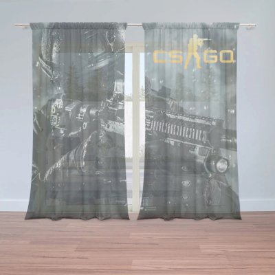 Záclony CS:GO Voják 1: 2 ks - 150x250 cm - Sablio – Hledejceny.cz