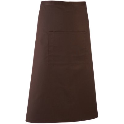 Premier Zástěra Colours PR 158 do pasu dlouhá COT39015814599-brown Hnědá – Hledejceny.cz