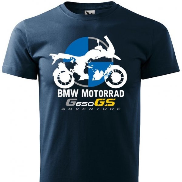 MOTO TRIKA pánské triko s motivem BMW G 650 GS Adventure Tmavě Modré od 699  Kč - Heureka.cz