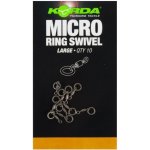 Korda Obratlík s kroužkem Micro Ring Swivel large 10ks – Zboží Dáma