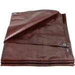 PROTECO Nepromokavá plachta 200 g/m², 5 x 6 m, hnědá 1088P20056 – Hledejceny.cz