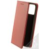 Pouzdro a kryt na mobilní telefon Apple Pouzdro 1Mcz Genuine Leather Book flipové Apple iPhone 12, iPhone 12 Pro červené