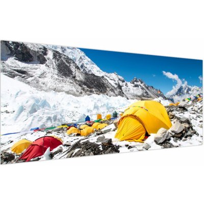 Obraz - Kempování v horách, jednodílný 200x100 cm – Hledejceny.cz