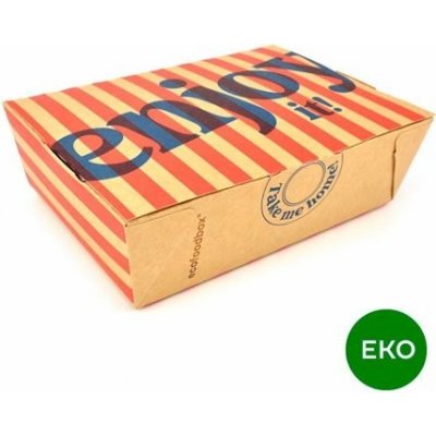 EKO menu box klasik enjoy it kraft 200 x 140 x 65 mm, OFOPA 840006A PAK