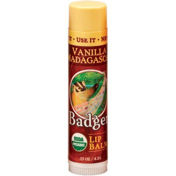 Badger Classic Organic Lip Balm - Vanilla Madagascar 4,2 g
