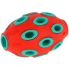 KERBL Gumový rugby míč ToyFastic hračka pro psy plnitelná červená/zelená