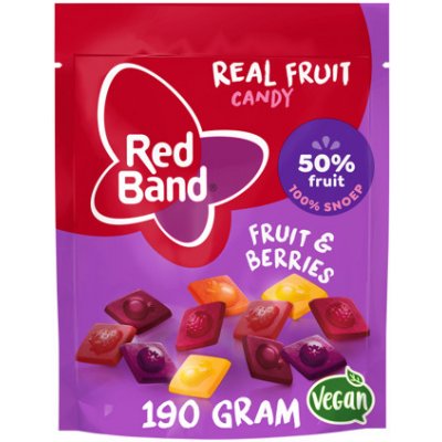 Red Band želé bonbony s ovocnými příchutěmi 190 g