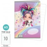 Argus Školní sešit 512 Rainbow Ella A5 linkovaný – Zbozi.Blesk.cz