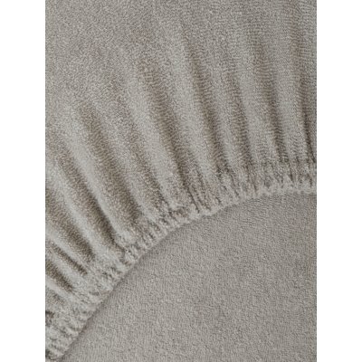 MKLuzkoviny.cz Froté prostěradlo šedohnědé 180x200 – Zboží Mobilmania