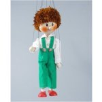 Mašek umělecká výroba Loutka dřevěná Jeníček 35 cm – Zboží Dáma
