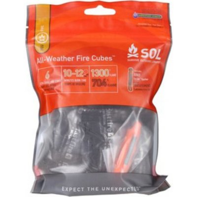 S.O.L. Survive Outdoors Longer Voděodolný podpalovač SOL® All-Weather Fire Cubes – Zboží Dáma