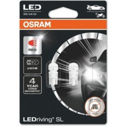 Osram LED W5W 2825DRP-02B RED 12V 1W W2,1x9,5d