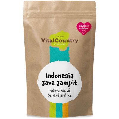 Vital Country Indonesia Java Jampit zrnková 250 g – Hledejceny.cz