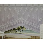 Dalux Záclona bílá 160x300cm, vykrojená- VZOR 5 – Zboží Mobilmania