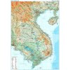 Nástěnné mapy Gizi Map Vietnam, Laos a Kambodža - nástěnná mapa 87 x 124 cm Varianta: bez rámu v tubusu, Provedení: laminovaná mapa v lištách
