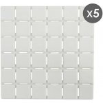 MSV sada 5 ks protiskluzových podložek QUADRO bílá 13 x 13 cm – Sleviste.cz