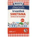 Madeta Jihočeská smetana trvanlivá 31% 250 ml – Zboží Dáma