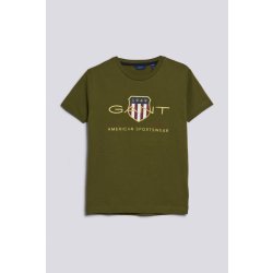 GANT TRIČKO ARCHIVE SHIELD SS t shirt zelená