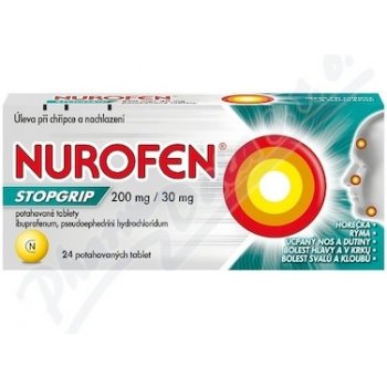 NUROFEN STOPGRIP POR 200MG/30MG TBL FLM 24