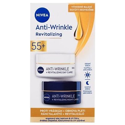 Nivea Anti-Wrinkle Revitalizing : denní pleťová péče Anti-Wrinkle Revitalizing Day Care 50 ml + noční pleťová péče Anti-Wrinkle Revitalizing Night Care 50 ml – Zbozi.Blesk.cz