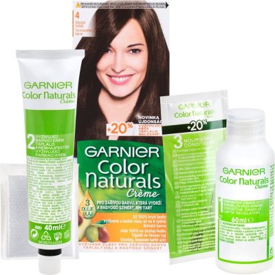 Garnier Color Naturals středně hnědá 4 – Zboží Mobilmania